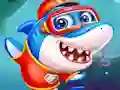 Lojë Little Panda Shark Family në internet