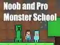 Lojë Noob and Pro Monster School në internet