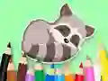 Lojë Coloring Book: Baby Raccoon në internet