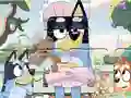 Lojë Jigsaw Puzzle: Bluey Play Time në internet