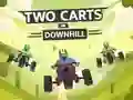 Lojë Two Carts Downhill në internet