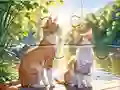 Lojë Jigsaw Puzzle: Cats In Pairs në internet