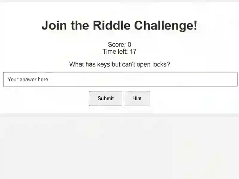 Lojë Riddle Challenge në internet
