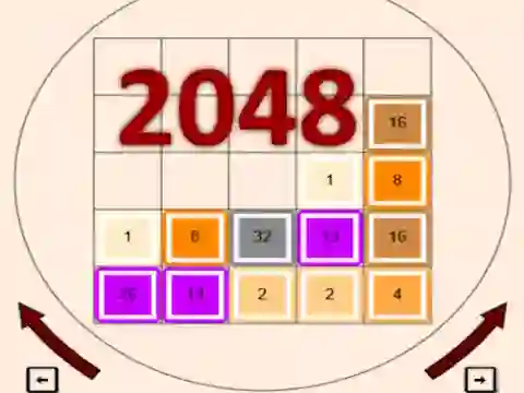 Lojë 2048 në internet
