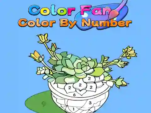 Lojë Color Fan: Color By Number në internet