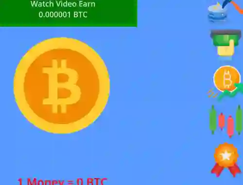 Lojë Bitcoin Clicker Game në internet
