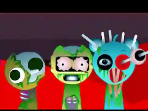 Lojë Sprunki Music Scary Beat Box në internet