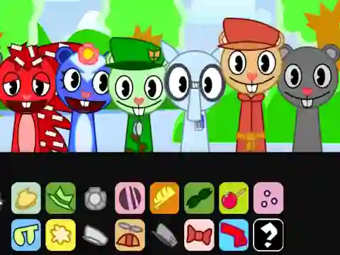Lojë Happy Sprunk Friends në internet