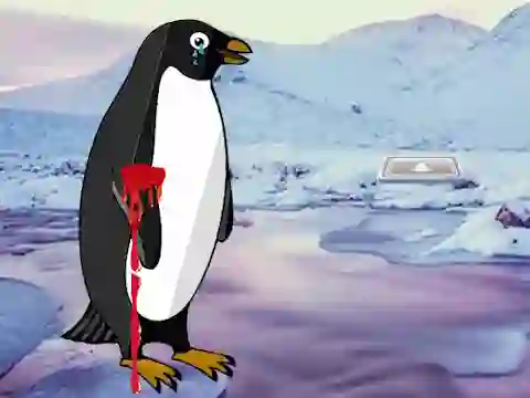 Lojë Heal the Wounded Penguin në internet