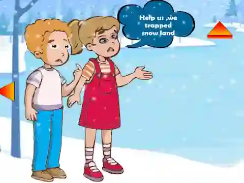 Lojë Siblings Escaped Snow Land në internet