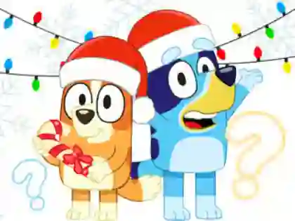 Lojë Kids Quiz: Bluey Christmas Quiz në internet