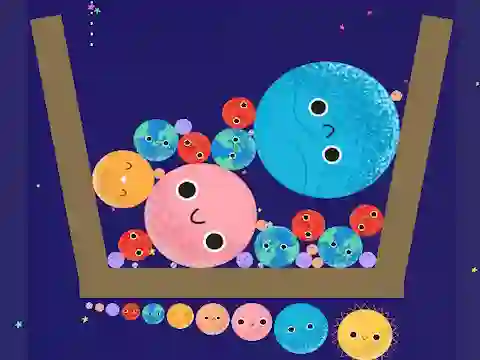 Lojë Merge Planets në internet