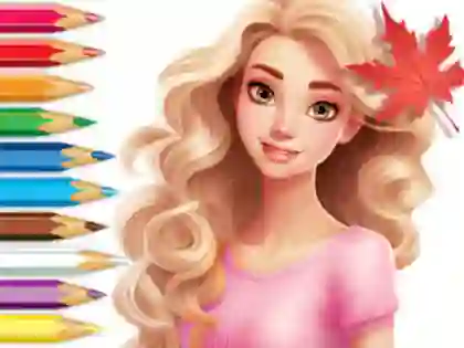 Lojë Coloring Book: Barbie Autumn Tale në internet