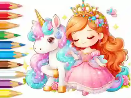 Lojë Coloring Book: Unicorn Secret Whisper në internet