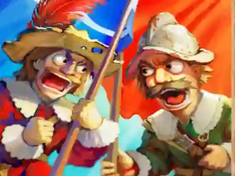 Lojë Musketeers Gunpowder vs Steel në internet