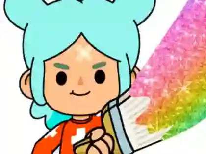 Lojë Coloring Book: Toca Boca Rita në internet