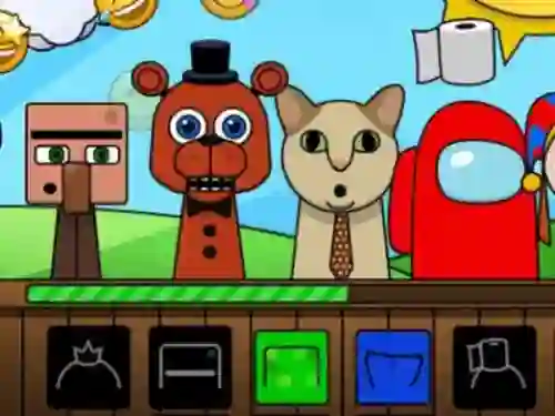 Lojë Sprunki: Monsters në internet
