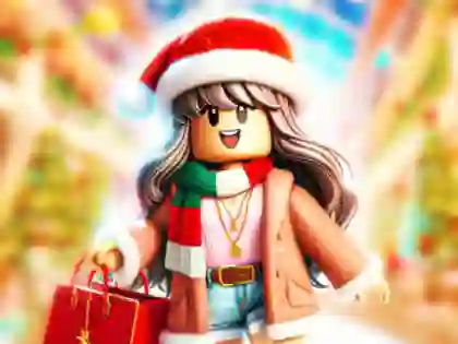 Lojë Jigsaw Puzzle: Roblox Christmas Mall në internet