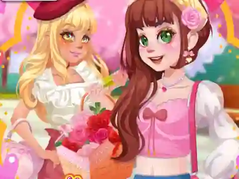Lojë Girly Romantic Pink në internet