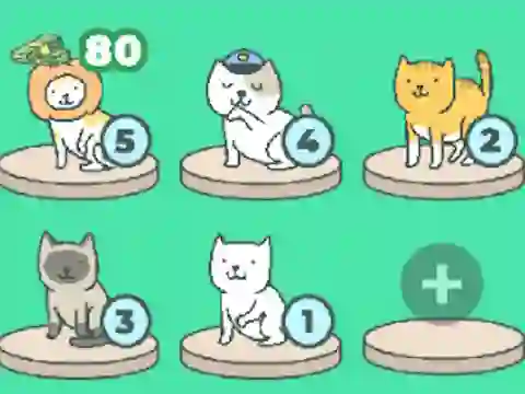 Lojë Meow Merge në internet