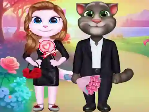 Lojë Kitty Couple Lovely Valentine në internet