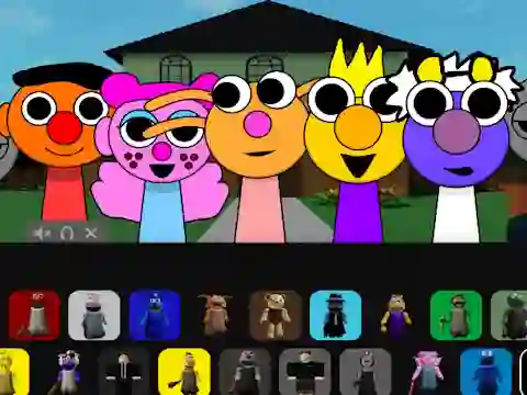 Lojë Sprunki Puppet në internet