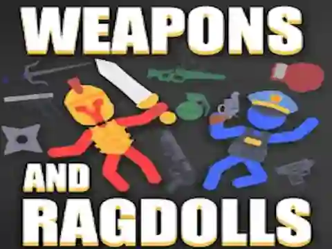 Lojë Weapons and Ragdolls në internet