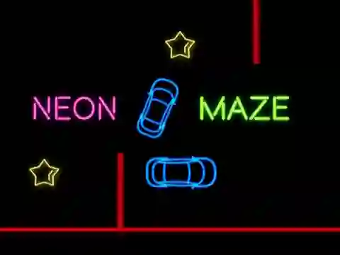 Lojë Neon Car Maze në internet