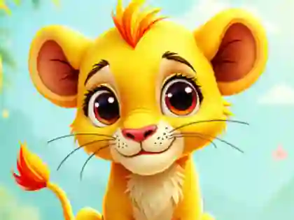 Lojë Jigsaw Puzzle: Baby Simba në internet