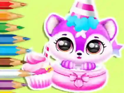 Lojë Coloring Book: Baby Fluff's Birthday në internet