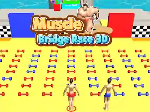 Lojë Muscle Bridge Race 3D në internet