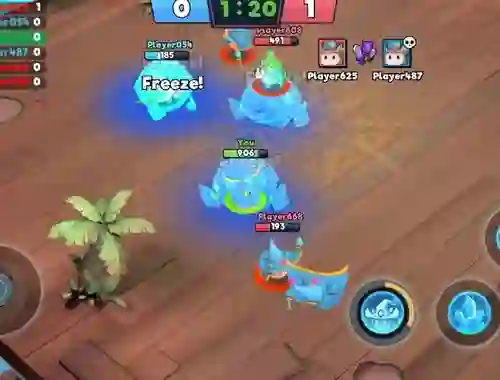 Lojë Mobile Legends Slime 3v3 në internet