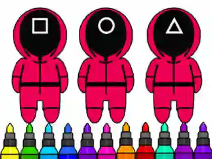 Lojë Coloring Book: Squid Game Mask në internet
