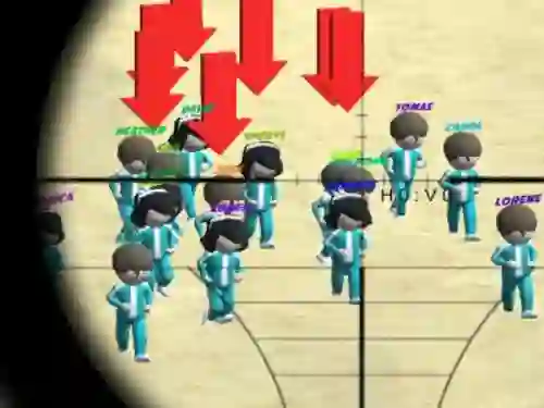 Lojë Squid Game Sniper në internet