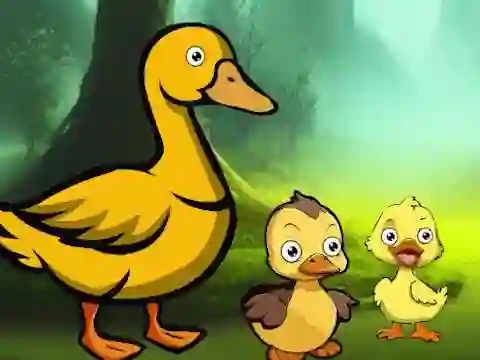 Lojë Duck Family Reach Pond në internet