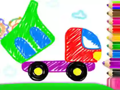 Lojë Toddler Drawing: Tanker Truck në internet