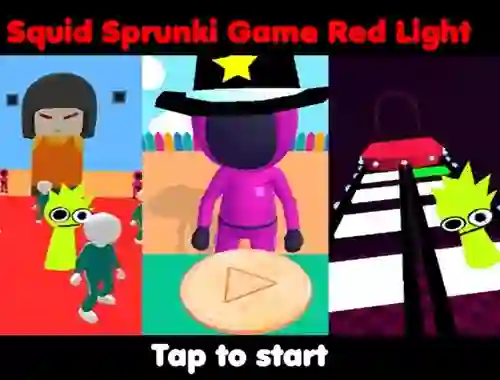 Lojë Squid Sprunki Game Red Light në internet