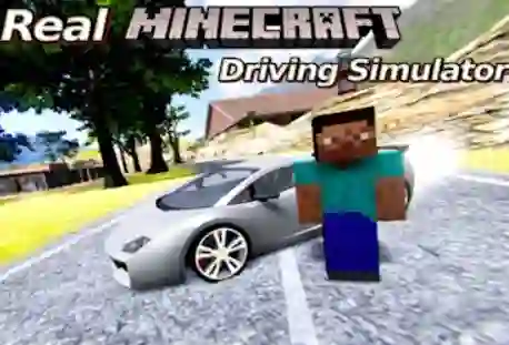 Lojë Real Minecraft Driving Simulator në internet