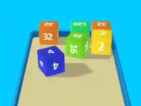 Lojë 2048 Cube Merge në internet
