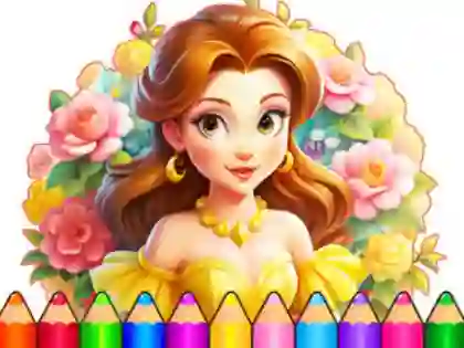 Lojë Coloring Book: Flower Dress Up në internet