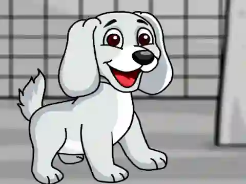 Lojë Rescue the White Puppy from Cage në internet