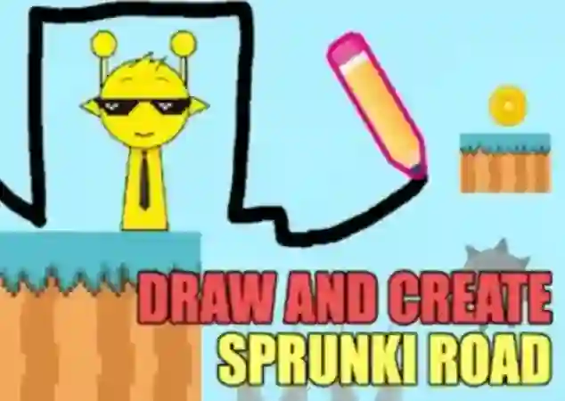 Lojë Draw And Create Sprunki Road në internet