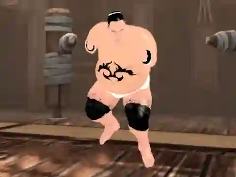 Lojë Sumo Fury në internet