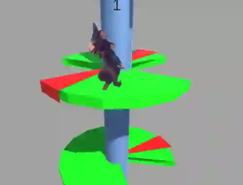 Lojë Ratomilton Helix Jump në internet