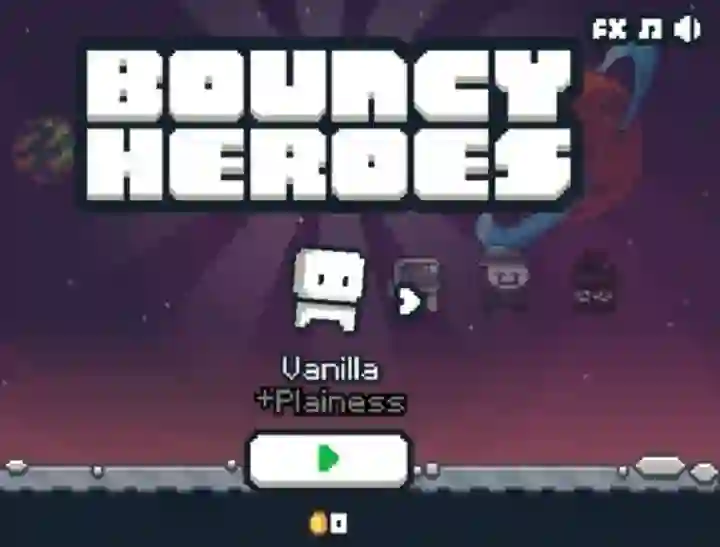 Lojë Bouncy Heroes në internet
