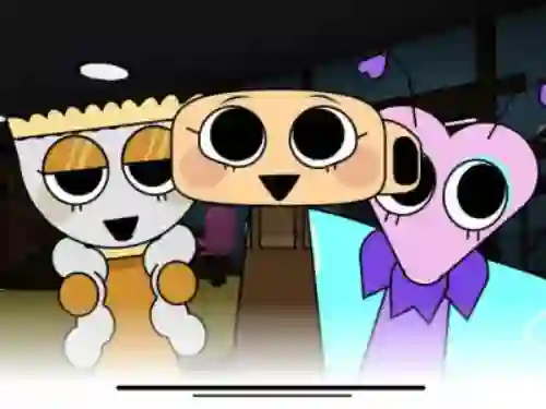 Lojë Sprunki x Dandy's World 2 në internet