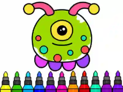Lojë Coloring Book: Alien në internet