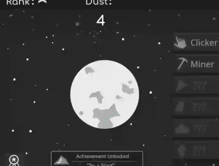Lojë Planet Clicker Dust Collector në internet