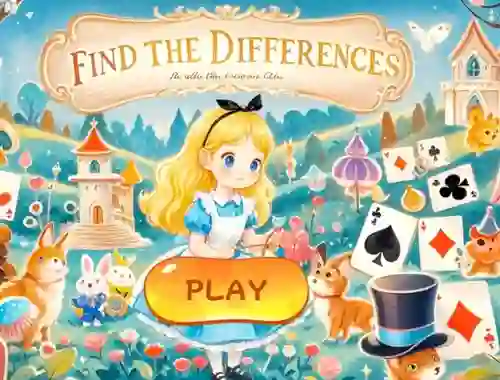 Lojë Find The Differences: Alice In Wonderland në internet