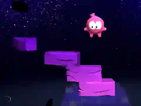 Lojë Om nom Jump në internet